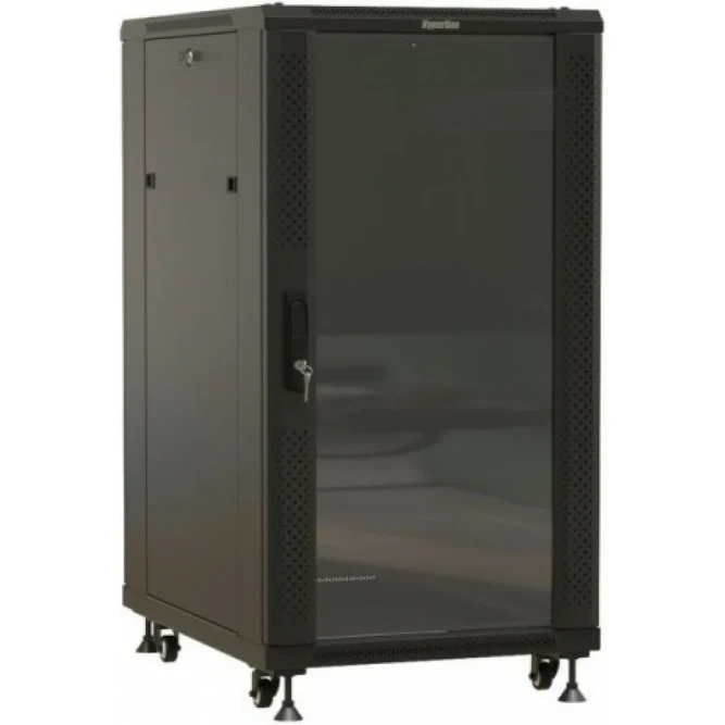 Шкаф нап. 22U Hyperline (TTC-2266-GS-RAL9004 )
