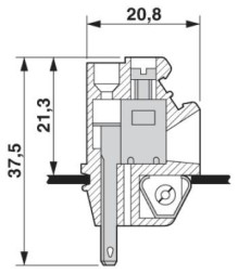Проходная клемма DFK/DP-2,8