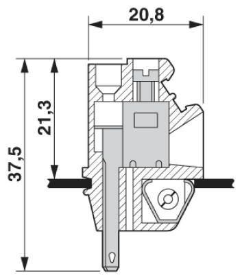 Проходная клемма DFK/DP-2,8