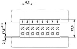 Проходная клемма DFK/DP-4