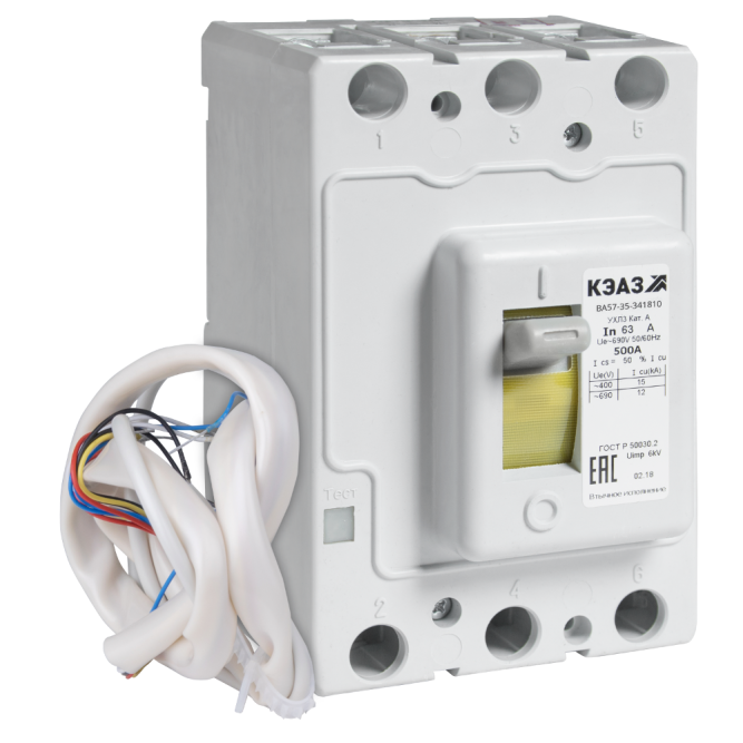 Выключатель автоматический ВА57-35-844610-100А-1000-220DC-УХЛ3-КЭАЗ (Втычной, без панели)