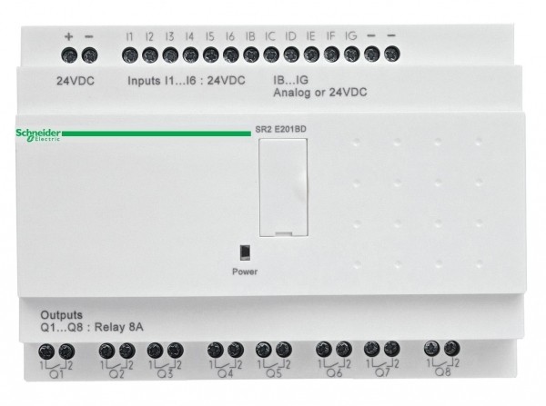 SE Smart relays Zelio Logic Реле эконом 20вх/вых ~24В, Schneider Electric, , SR2E201B
