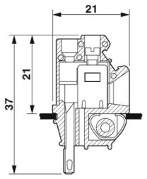 Проходная клемма DFK/DP-4,8
