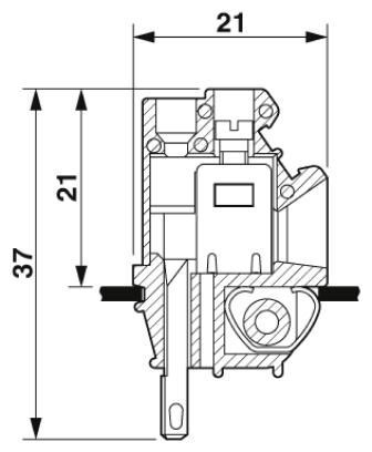 Проходная клемма DFK/DP-4,8